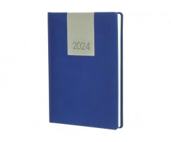 Щоденник датований Optima 2024 А5 352 сторінки сіро-синій (O26146)
