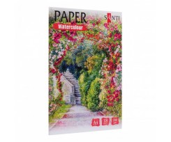 Набір акварельного паперу Santi Watercolor Paper Collection А4 18 аркушів білий (742817)