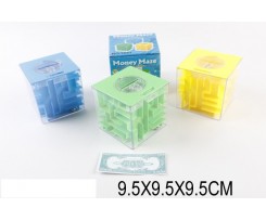 Головоломка 3D-лабіринт-скарбничка Куб (2691)