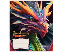 Зошит учнівський 1 Вересня Dragon А5 12 аркушів лінія (766281)