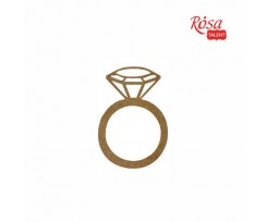 Міні-заготовка ROSA TALENT Кольцо МДФ 33х48 мм 10 шт (2809178)