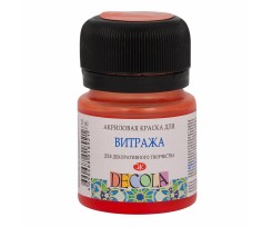 Фарба акрилова для вітражу ЗХК Декола 20 мл геранієва (353537)