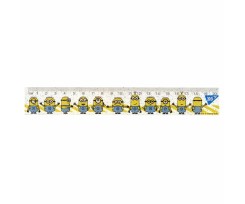Линейка Yes Minions 20 см прозрачная (370500)