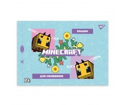 Альбом для малювання Yes Minecraft А4 12 аркушів з перфорацією (130598)