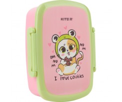 Ланчбокс с наполнением Kite Cookies 750 мл 18х13.5х6 см розовый (K22-163-2)