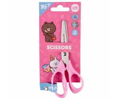 Ножницы Yes Line Friends 13 см розовые (480446)