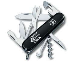 Складаний ніж Victorinox Climber Ukraine 14 функцій чорний (Vx13703.3_T0630u)