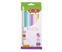 Олівці кольорові ZiBi Kids line Pastel 12 штук асорті (ZB.2470)