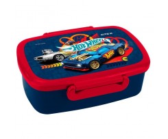 Ланчбокс Kite Hot Wheels с наполнением 18х13.5х6 см сине-красный (HW21-163)