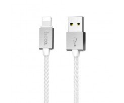 Cable Hoco U49 Refined Steel iPhone 8 White 1.2m (136124)