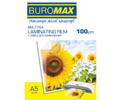 Плівка для ламінування Buromax A5 154х216 мм 100 мкм 100 штук (BM.7754)