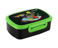 Ланчбокс Kite Hot Wheels 750 мл 18х13.5х6 см черный (HW25-163)