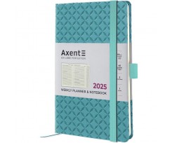 Щотижневик датований 2025 Axent Partner Gently 125x195 мм 192 сторінки синя вода (8522-25-04-A)
