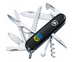 Складаний ніж Victorinox Huntsman Ukraine 15 функцій чорний (Vx13713.3_T0316u)