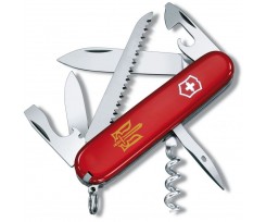 Складаний ніж Victorinox Camper Ukraine 13 функцій червоний (Vx13613_T0305u)
