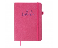 Блокнот деловой Buromax Libreta А5 96 листов точка малиновая (BM.295317-29)