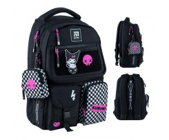 Рюкзак Kite Education teens Kuromi 42x29x17 см 17 л чорний (HK24-2587M)