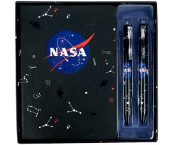 Набір подарунковий блокнот+2 ручки Kite NASA В6+ 96 аркушів (NS21-499)