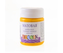 Фарба акрилова ЗХК Декола 50 мл жовта світла матова (352040)