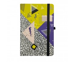 Книжка записна Buromax Creative на гумці 136х207мм 96 аркушів клітинка жовта (BM.255102-08)
