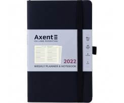 Щотижневик датований Axent Partner Soft Skin 2022 А5- 96 аркушів чорний (8506-22-01-A)
