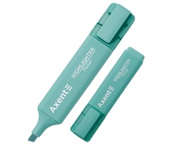 Маркер Axent Highlighter 1-5 мм клиноподібний пастель бірюзовий (2537-09-A)