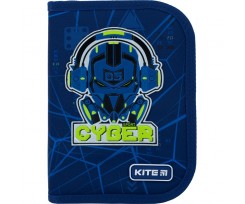 Пенал з наповненням Kite Cyber 1 відділення 2 відвороти (K22-622H-8)