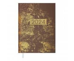 Дневник датированный Buromax Miracle 2024 A5 336 страниц капучино (BM.2179-32)