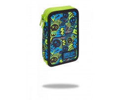 Пенал з наповненням COOLPACK JUMPER 2 DOUBLE DECKER PENCIL CASE XO SKULL 19,5х12,5х5см (C66194)