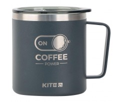 Термокружка Kite Coffee ON 400 мл графит (K22-379-01-2)
