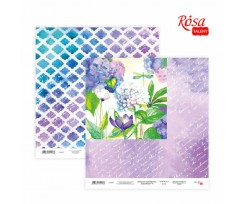 Бумага для скрапбукинга ROSA TALENT Floral Poem 17 двусторонняя 30х30 см 200 г / м2 (5316029)