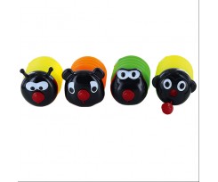Точилка KUM "Happy Animals", з контейнером, пластикова, 1 відділення, асорті (Happy Animals K1)