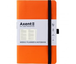 Щотижневик Axent Partner Soft А5  125х195 мм 96 аркушів помаранчевий (8601-21-12-A)