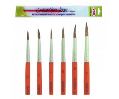 Кисточка VGR колонок круглый №2 короткая ручка (Я17984_BKR-5902)