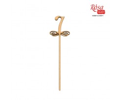 Заготовка топер ROSA TALENT Цифра 7 фанера 130х36 мм 5 шт (288807)