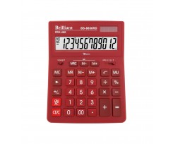 Калькулятор Brilliant 155х205х35 мм 12 розрядний червоний (BS-8888RD)