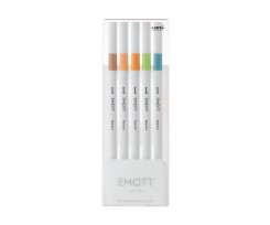 Набір лайнерів Uni Emott Nature Color 0.4 мм 5 кольорів (PEM-SY/5C.06NC)