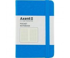 Книга записна Axent Partner A6- 96 аркушiв клiтинка блакитна (8301-07-A)