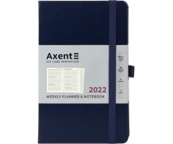 Щотижневик датований Axent Partner Strong 2022 А5- 96 аркушів темно-синій (8505-22-02-A)