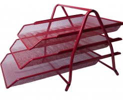 Лоток для паперу Buromax 350x295x270 мм червоний (BM.6252-05)