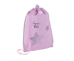 Сумка для взуття Kite Shining Star 46x33 см рожева (K25-600M-11)