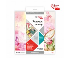 Набір паперу для скрапбукінгу ROSA TALENT Floral Poem двост 305х305 мм 200 г/м2 16 шт (5312005)