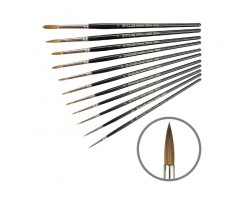 Кисточка KOLOS Classic 3007R колонок круглый № 4 короткая ручка (4230070R04)