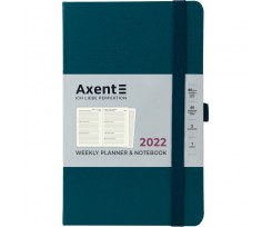 Щотижневик датований Axent Partner Strong 2022 А5- 96 аркушів малахітовий (8505-22-31-A)