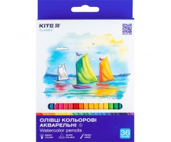 Олівці кольорові Kite Classic акварельні 36 шт (K-1052)