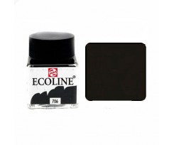 Фарба акварельна рідка Royal Talens Ecoline 706 Сіра темна 30 мл (11257060)