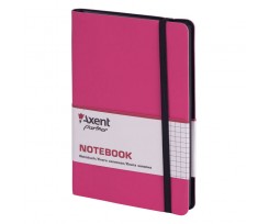 Книга записна Axent Partner Soft A5- 96 аркушів клітинка рожева (8206-10-A)