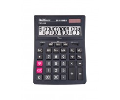 Калькулятор Brilliant 14 розрядів чорний (BS-8884BK)