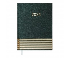 Дневник датированный Buromax Parallel 2024 A5 336 страниц зеленый (BM.2107-04)