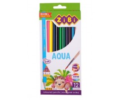 Олівці кольорові ZiBi Kids line Aqua 12 штук асорті (ZB.2475)